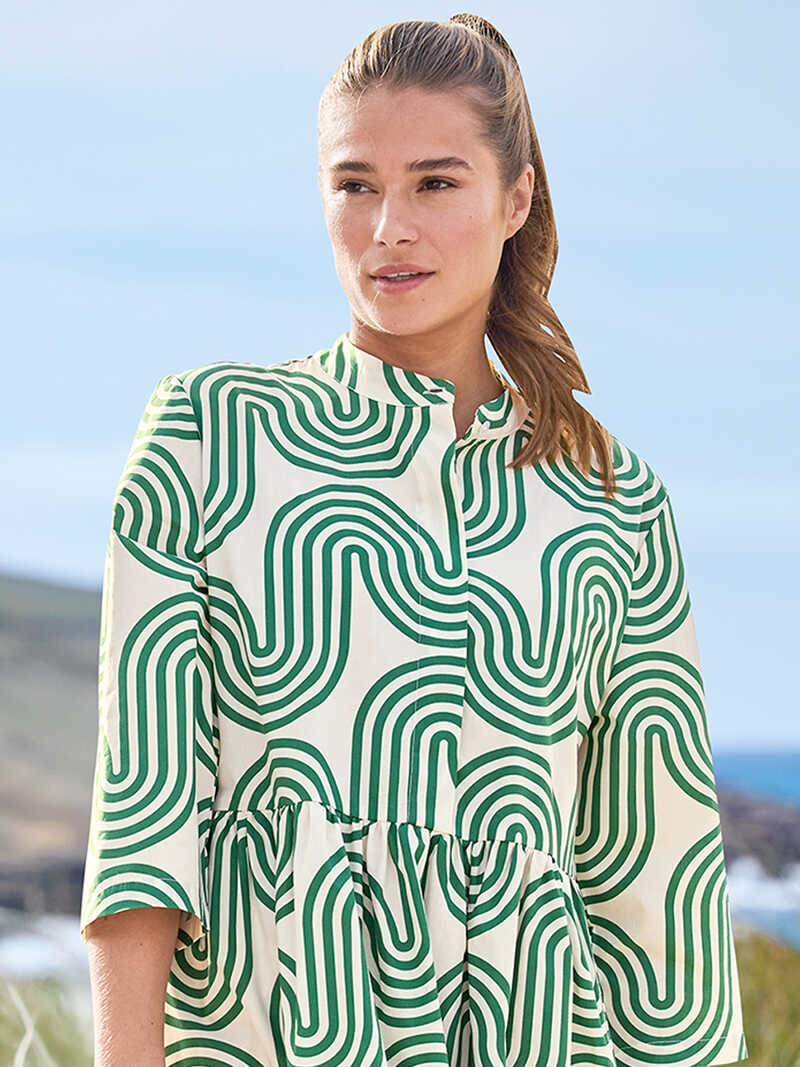 Alternatives Bild 2 zu Sommerkleid Waves mit Stehkragen
