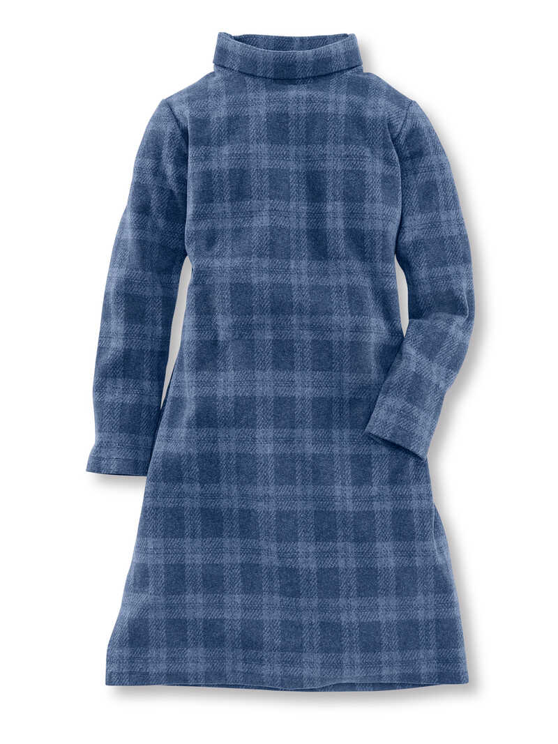 Alternatives Bild 1 zu Jersey-Karokleid mit Rollkragen