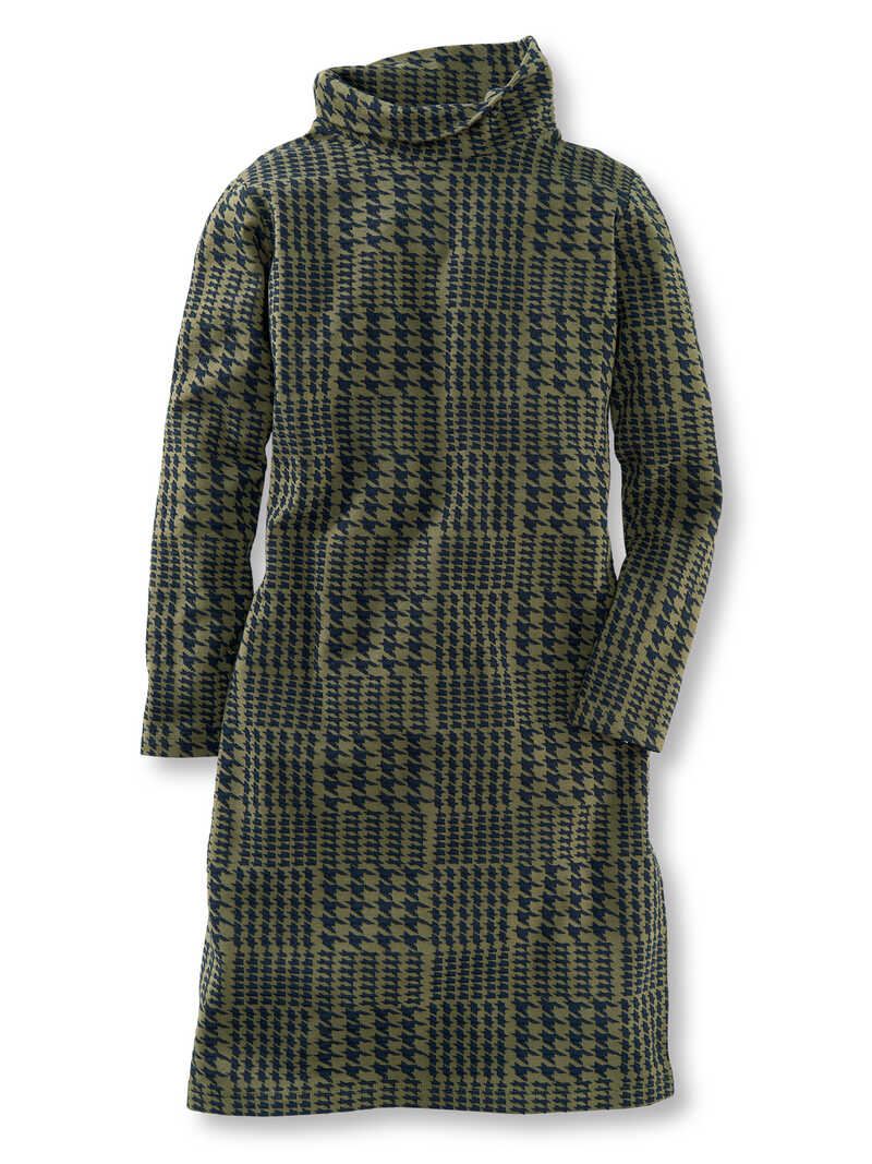 Alternatives Bild 1 zu Karo-Rollkragenkleid