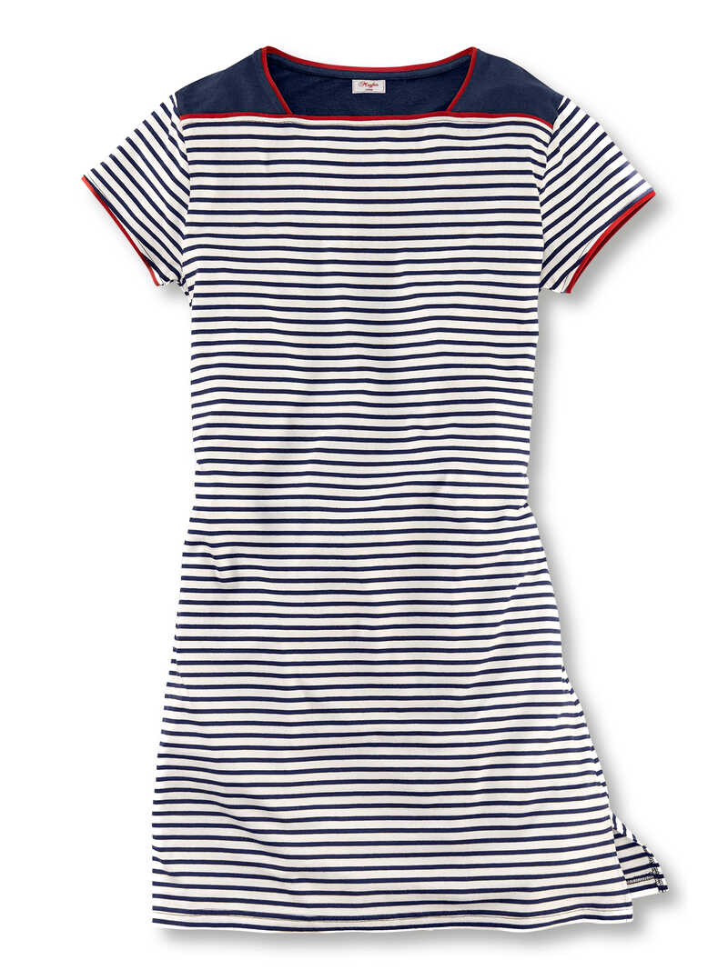 Produktbild zu Superbequemes Nightshirt mit Streifen