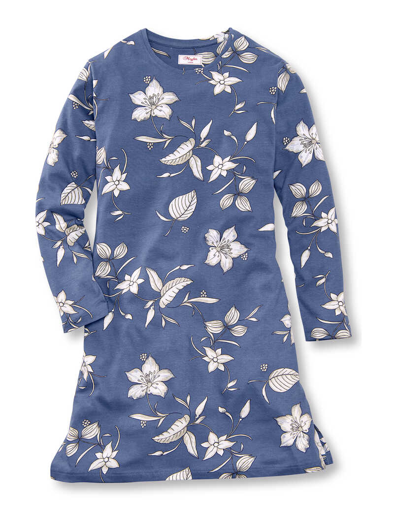 Produktbild zu Jersey-Nachthemd mit Blumen