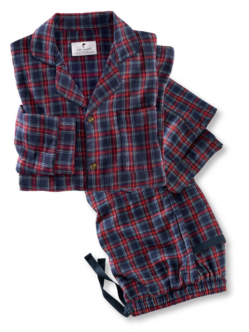 Alternatives Bild 1 zu Klassischer Flanell-Pyjama mit Schottenkaro