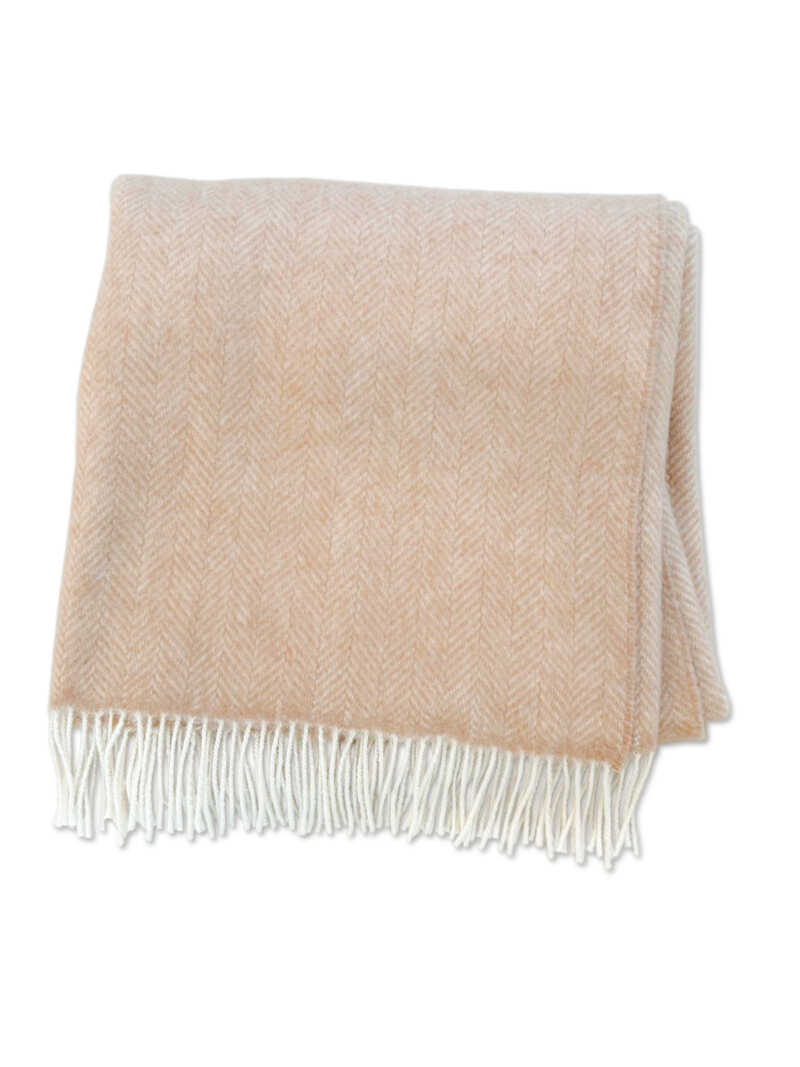 Produktbild zu Luxus-Plaid mit Fischgrat