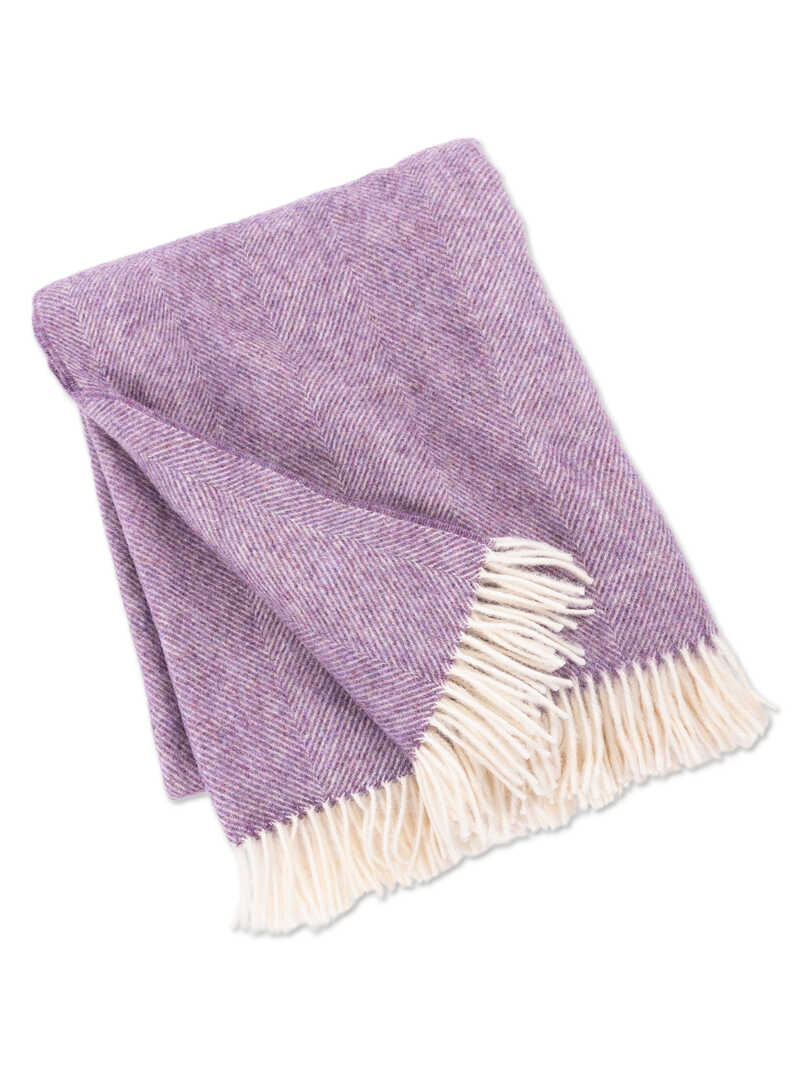 Produktbild zu Schurwoll-Plaid Lavender Fields