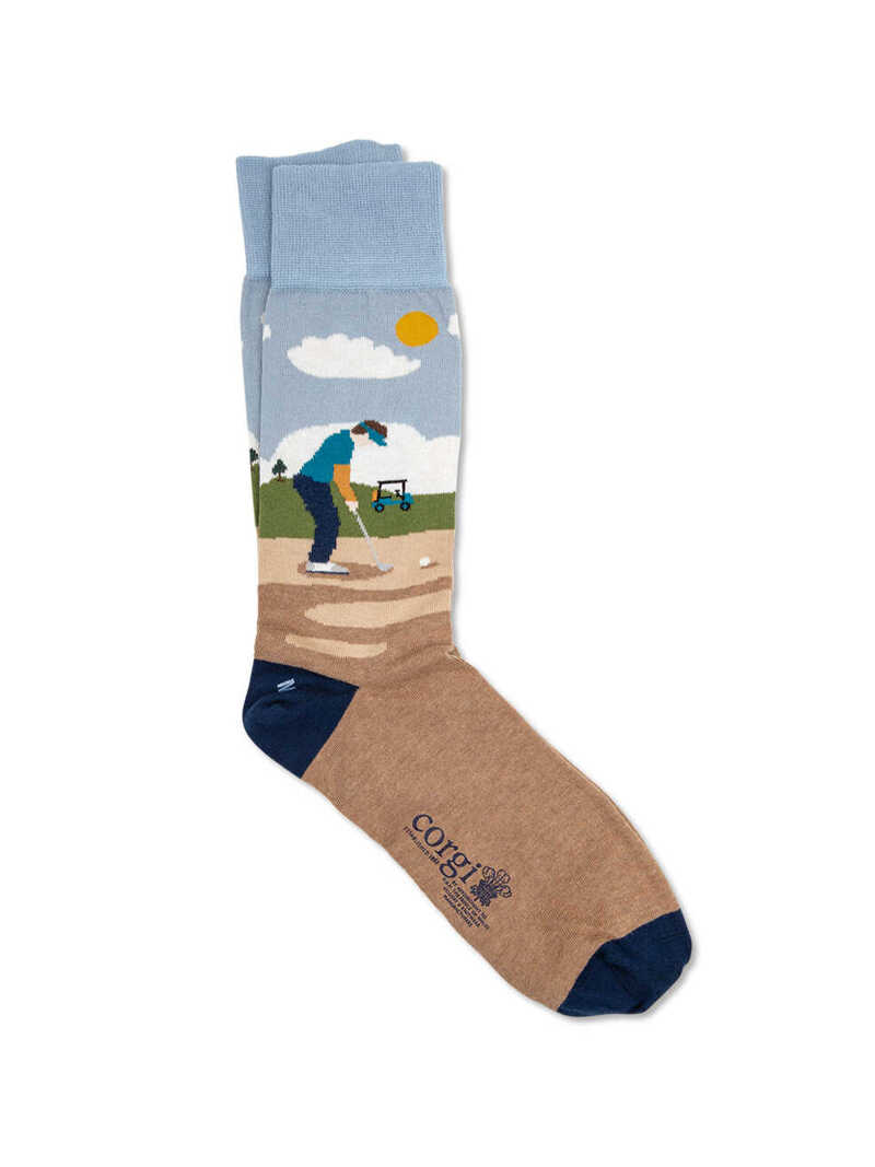  Corgi-Socken 'Golfer'