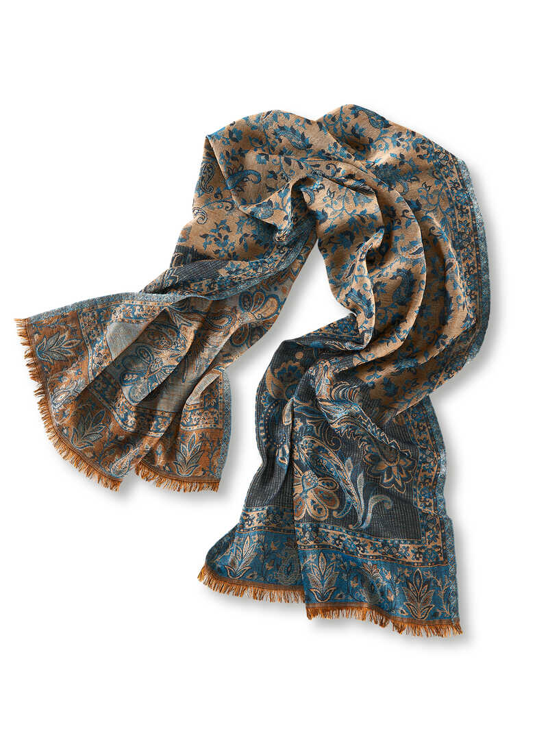 Alternatives Bild 2 zu Jacquard-Wolltuch mit Paisleys