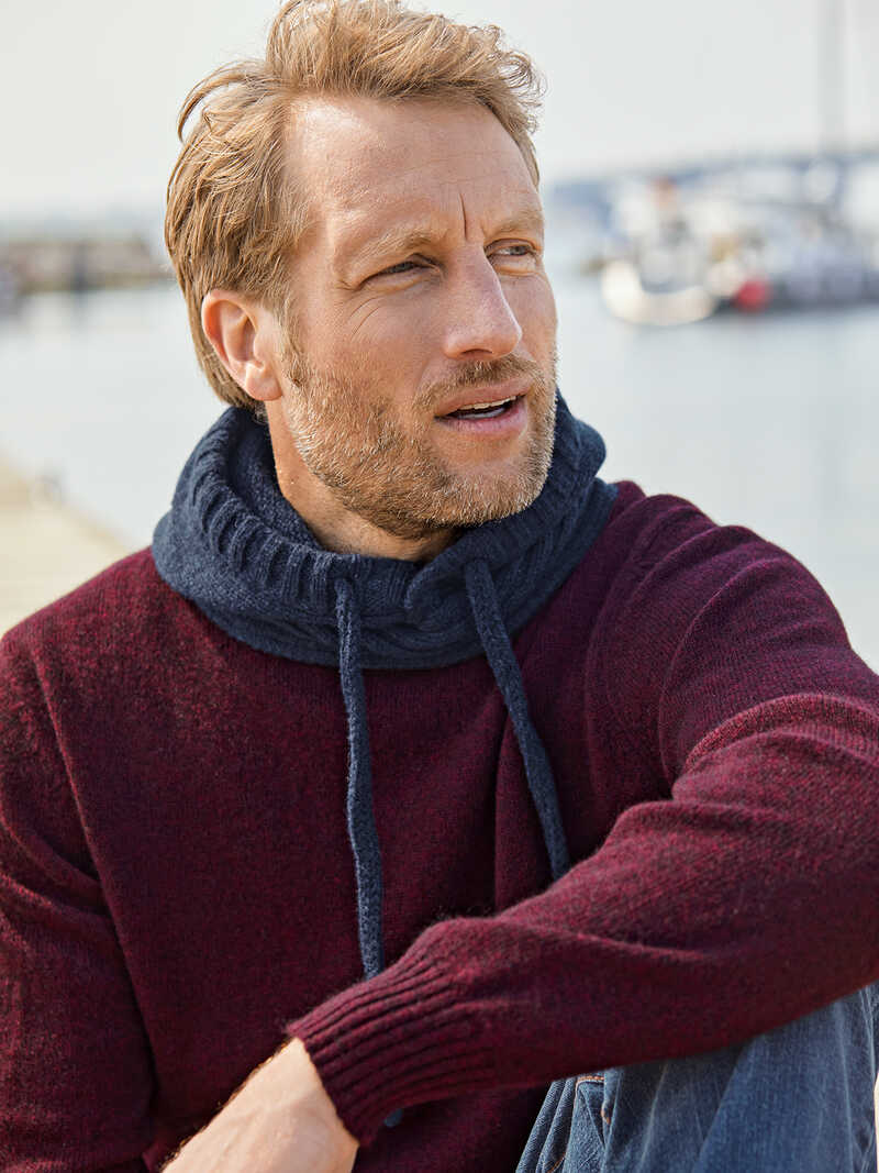 Alternatives Bild 1 zu Fisherman-Strickkapuze