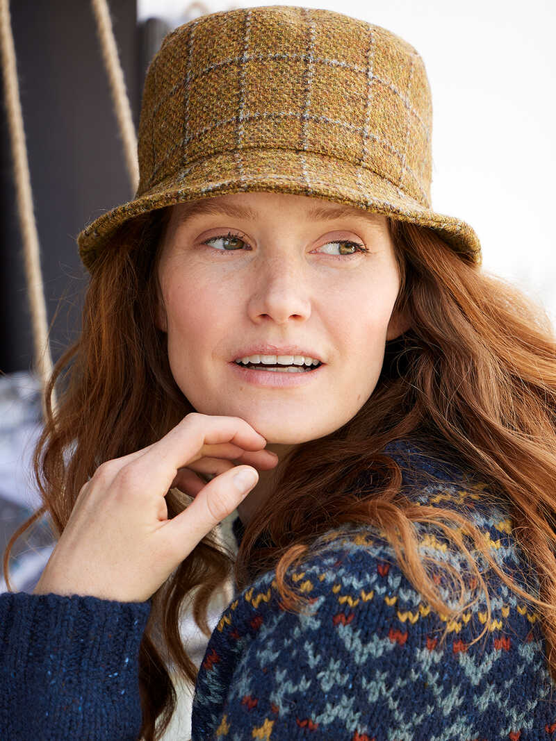 Produktbild zu Harris-Tweed-Damenhut