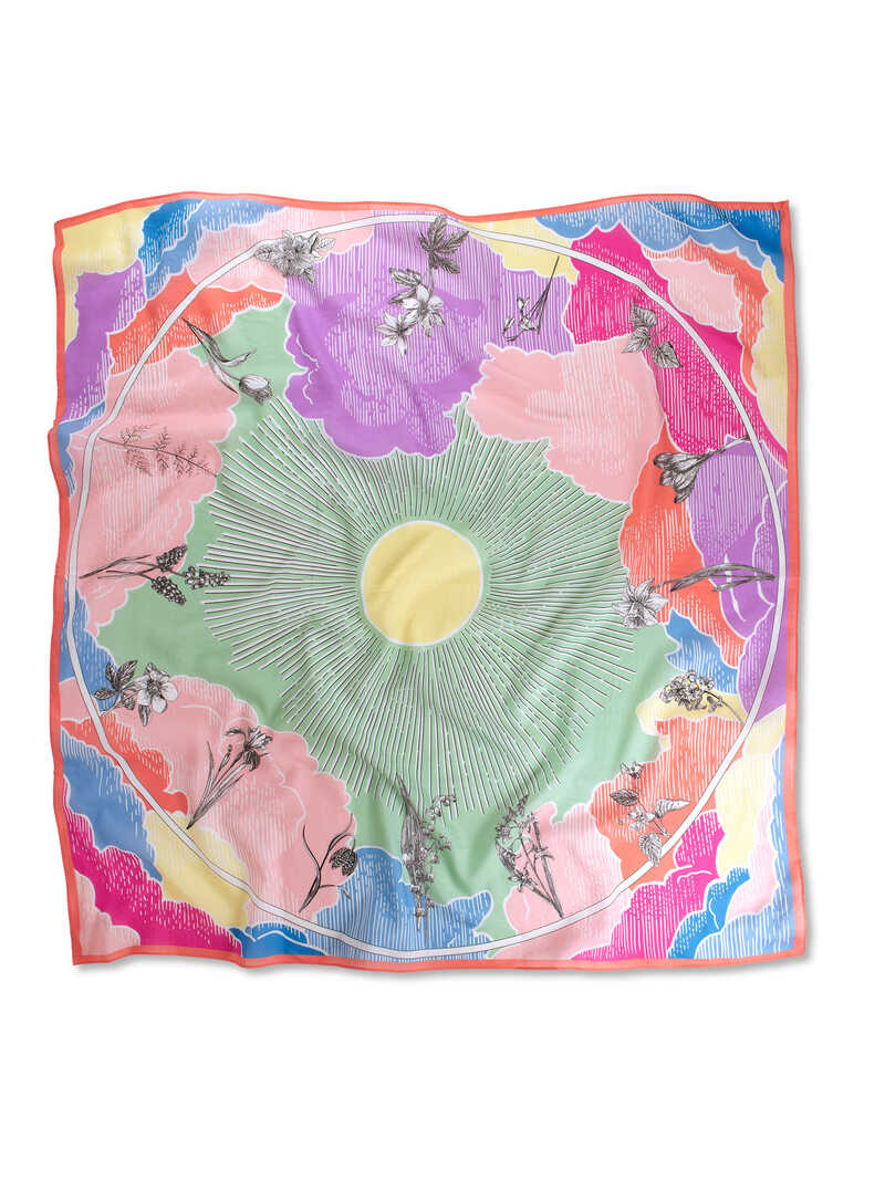 Produktbild zu Nicki-Tuch Pastel Clouds