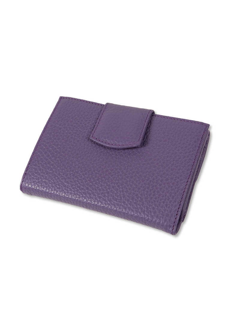 Produktbild zu Lila Leder-Geldbrse