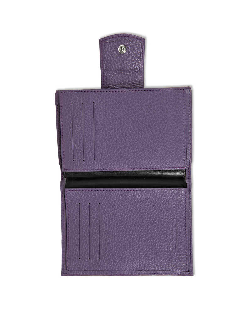 Alternatives Bild 1 zu Lila Leder-Geldbrse