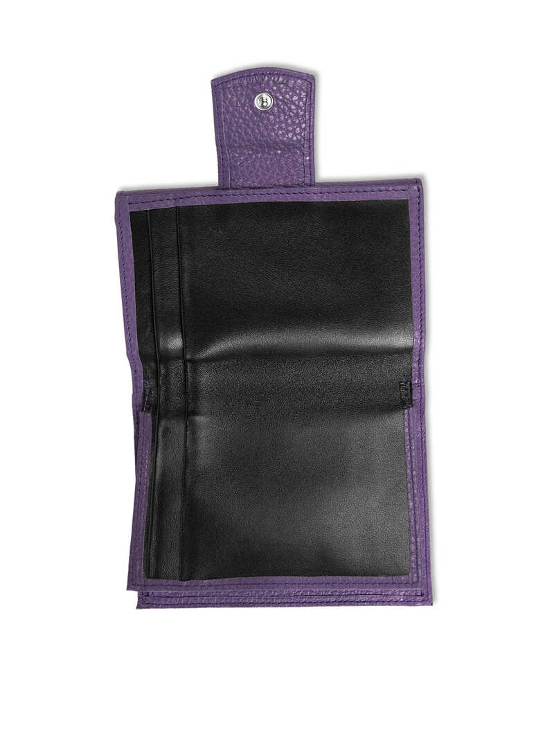 Alternatives Bild 2 zu Lila Leder-Geldbrse