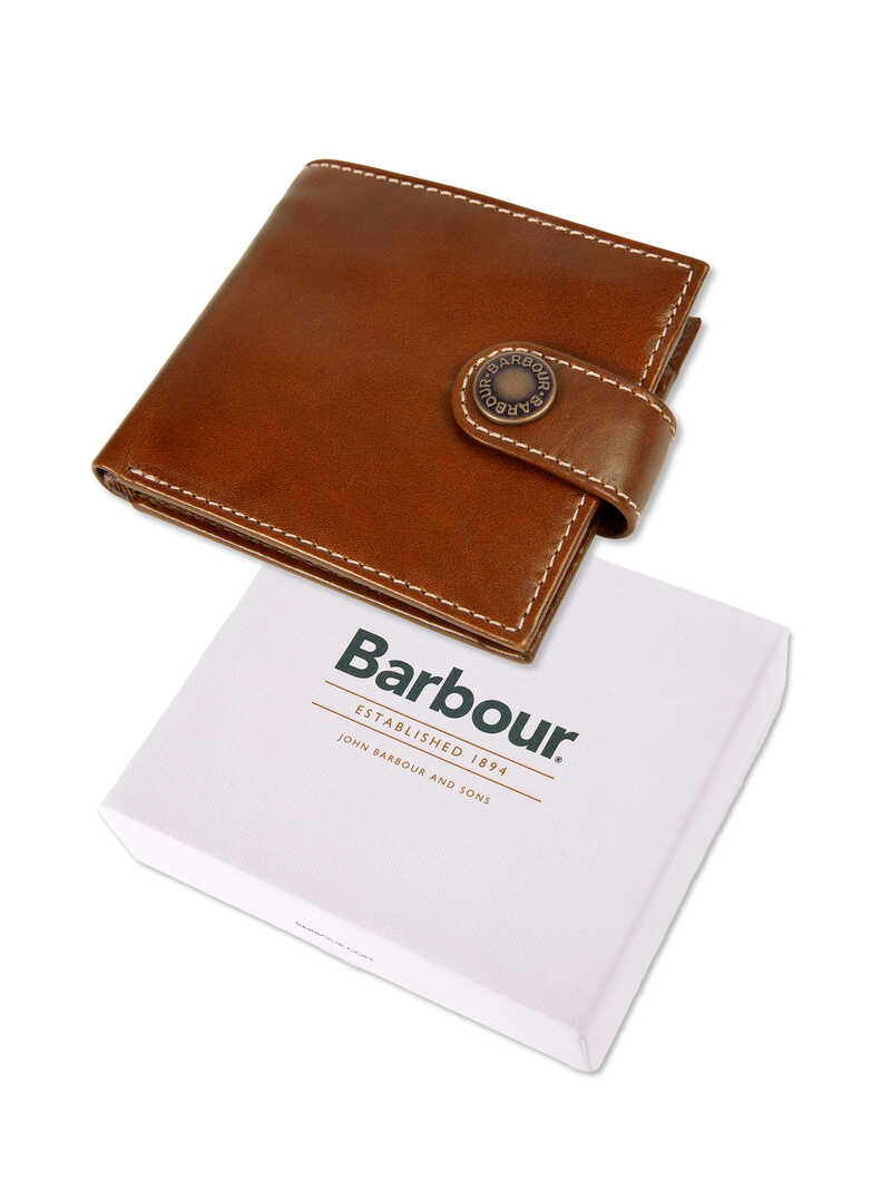 Produktbild zu Leder-Geldbrse mit Tartanfutter