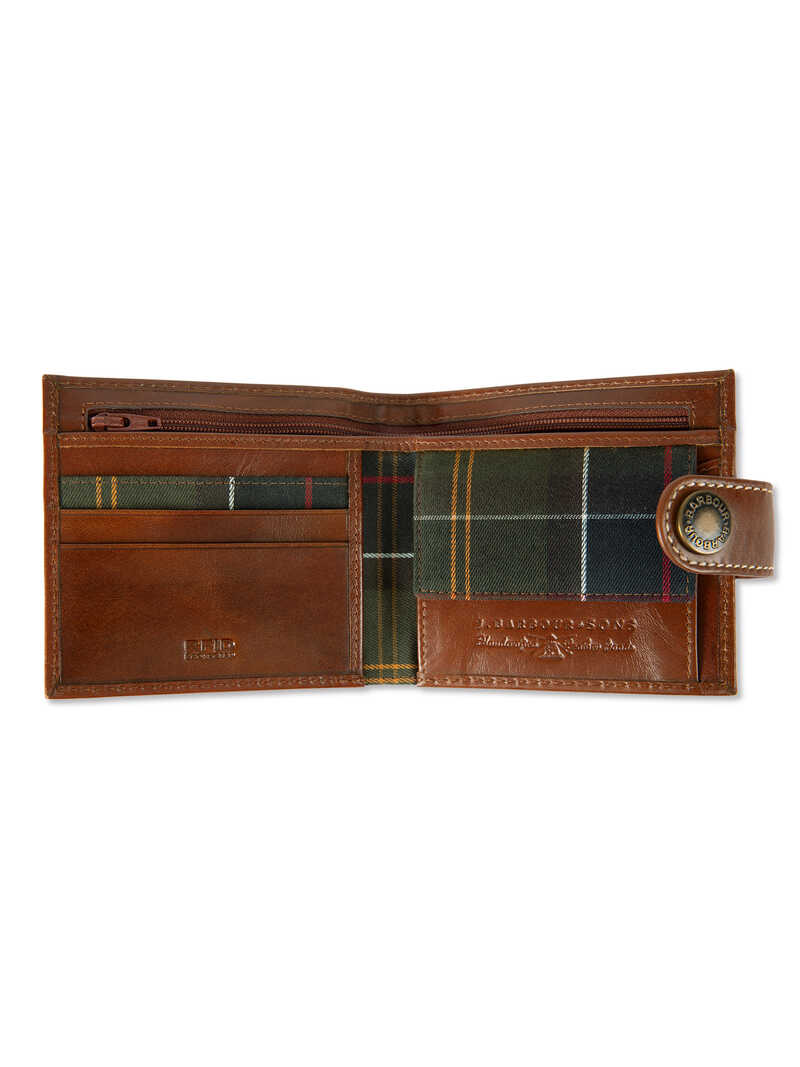 Alternatives Bild 1 zu Leder-Geldbrse mit Tartanfutter