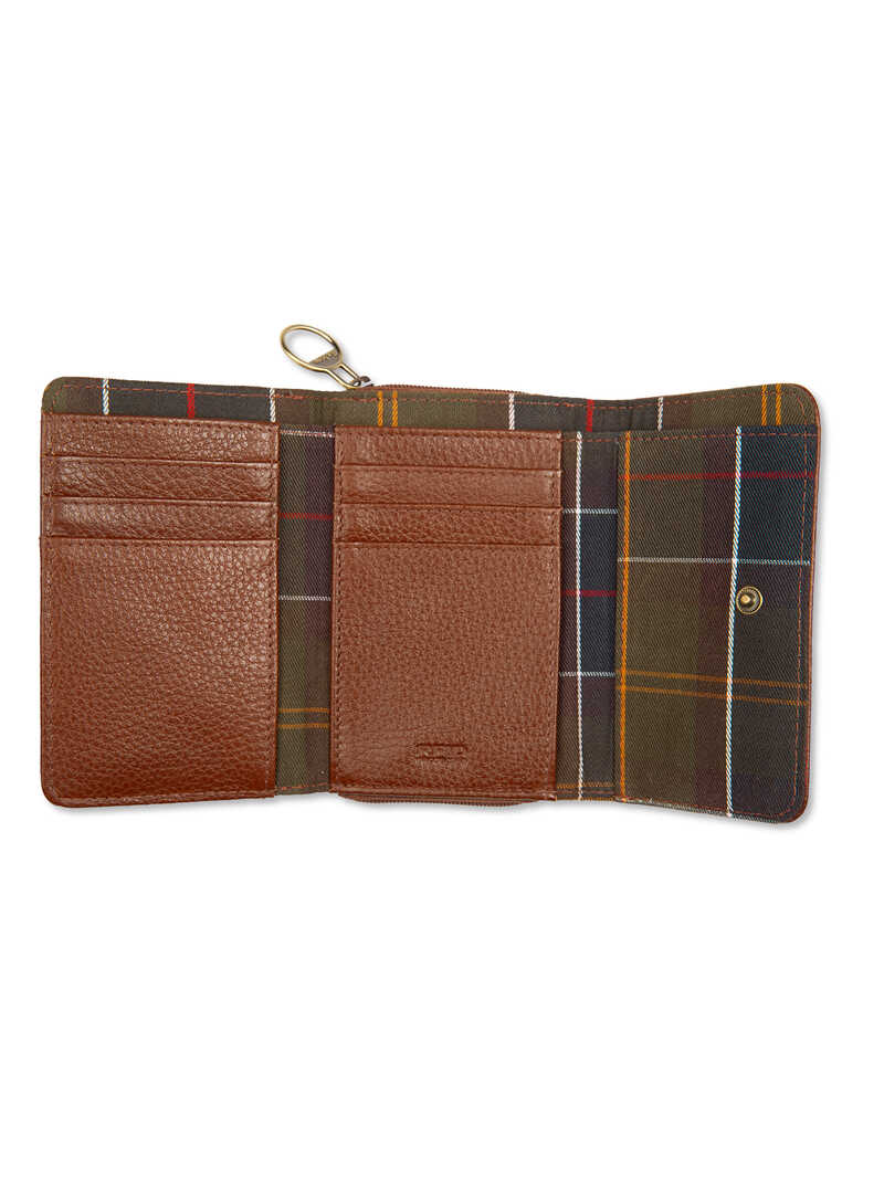 Alternatives Bild 2 zu Leder-Geldbrse mit Barbour Tartan