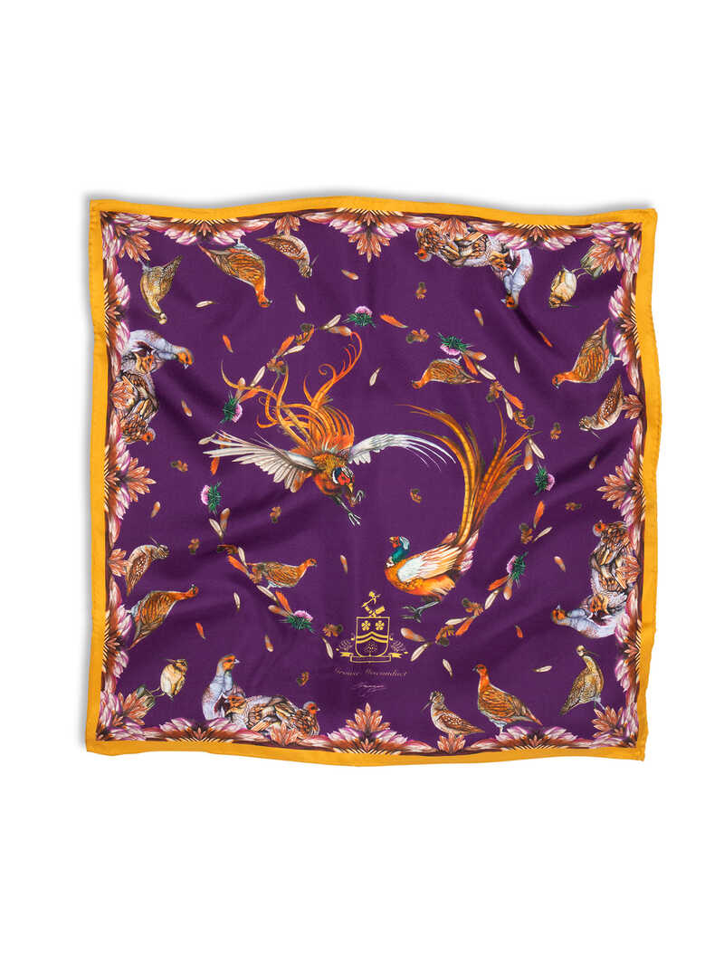 Produktbild zu Seidentuch Gamebirds