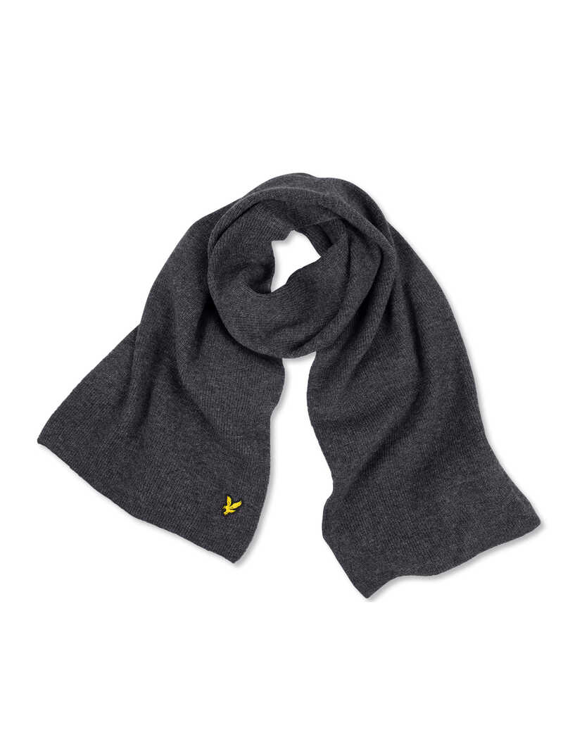 Produktbild zu Grauer Lambswoolschal