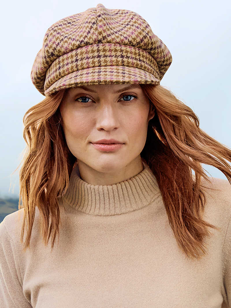 Produktbild zu Newsboy-Kappe aus Moon-Tweed