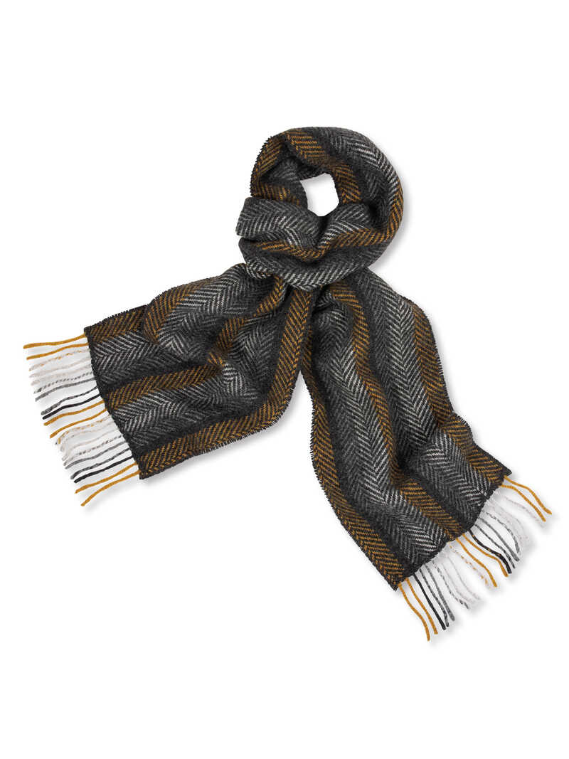 Produktbild zu Merino-Schal mit Fischgrat