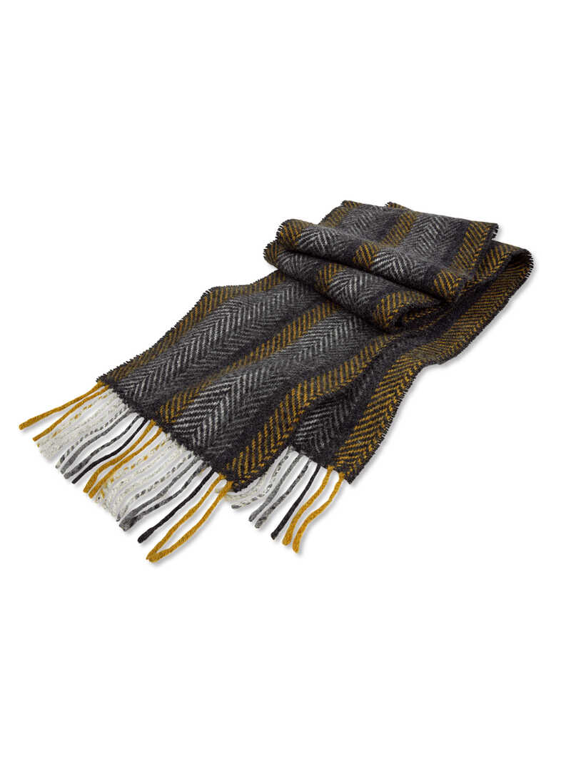 Alternatives Bild 1 zu Merino-Schal mit Fischgrat