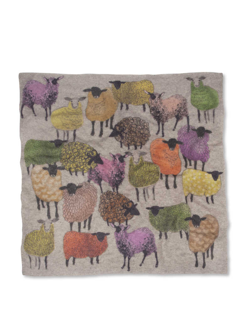 Produktbild zu Wolltuch mit Schafen