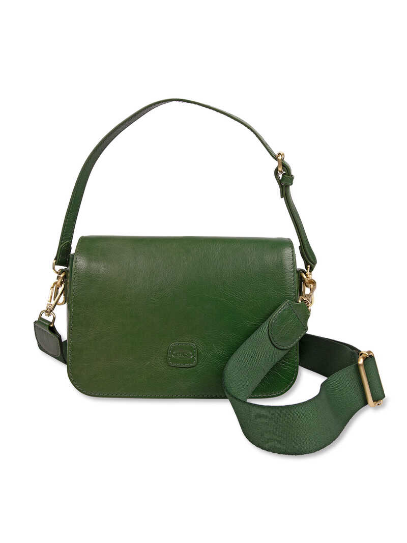 Produktbild zu Grne Leder-Umhngetasche