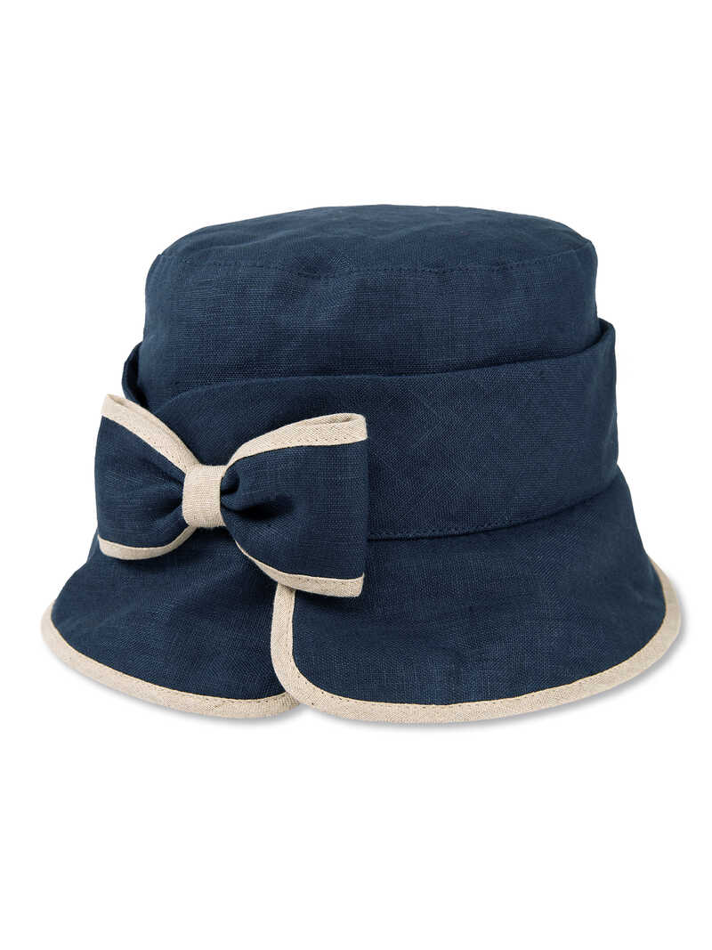 Alternatives Bild 1 zu Leinenhut Eileen mit Schleife