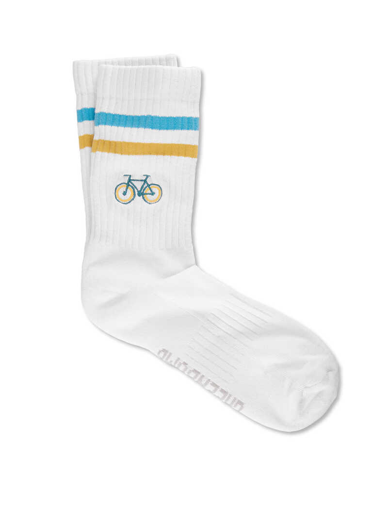 Produktbild zu Wei�e Sportsocken Bike Vintage