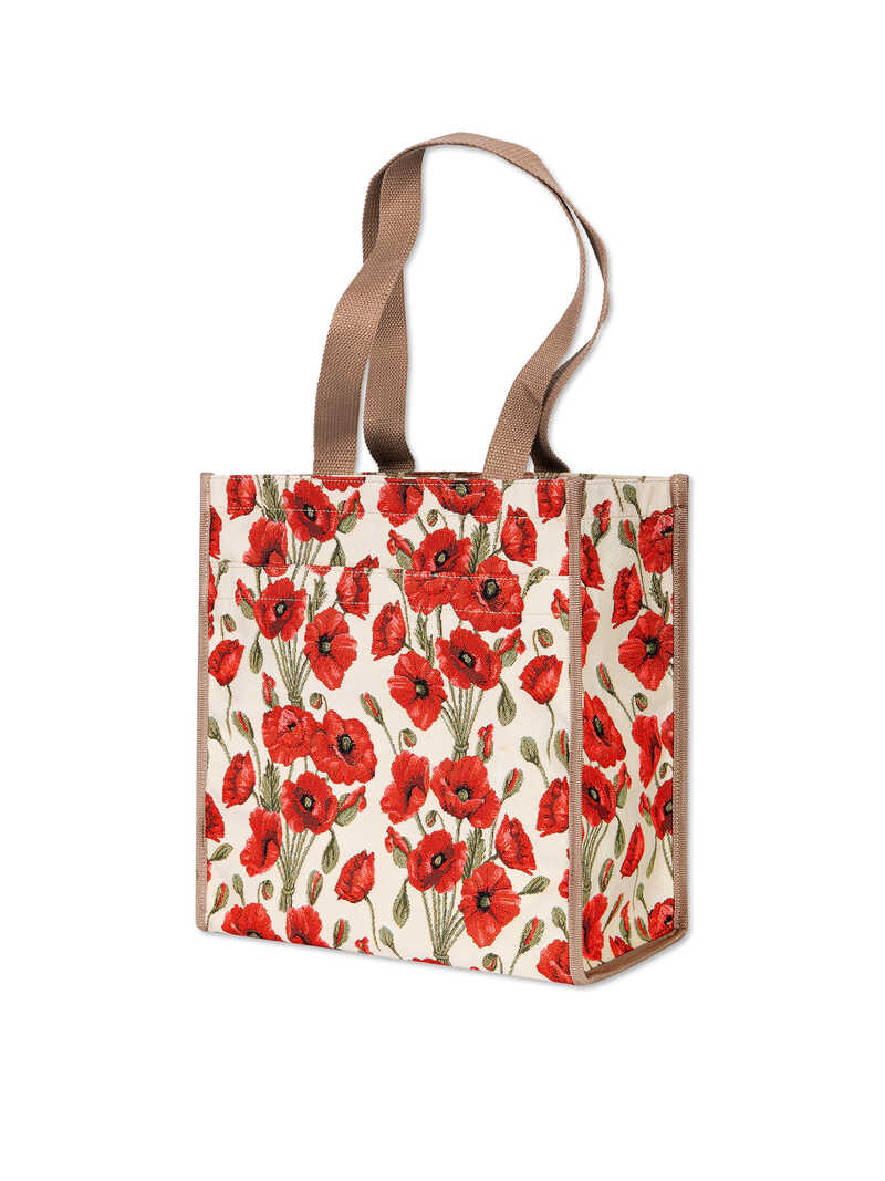 Produktbild zu Shopper-Tasche mit Mohnblumen