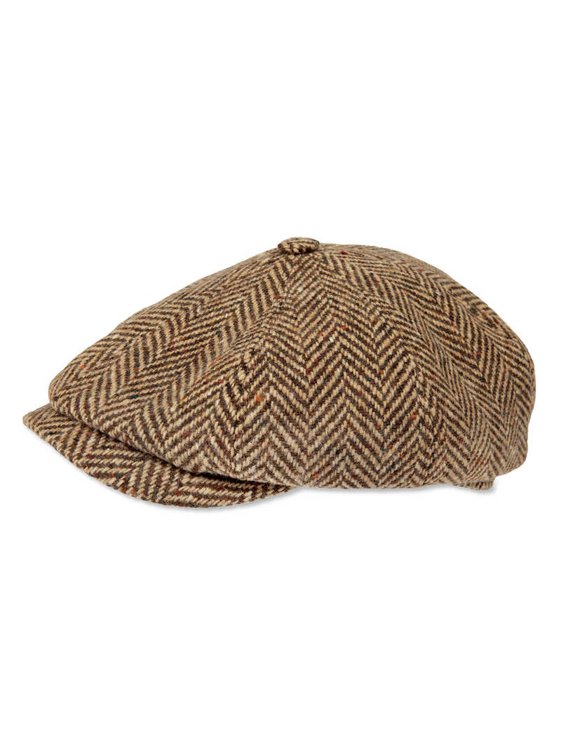 Produktbild zu Newsboy Tweed Cap Fischgrat