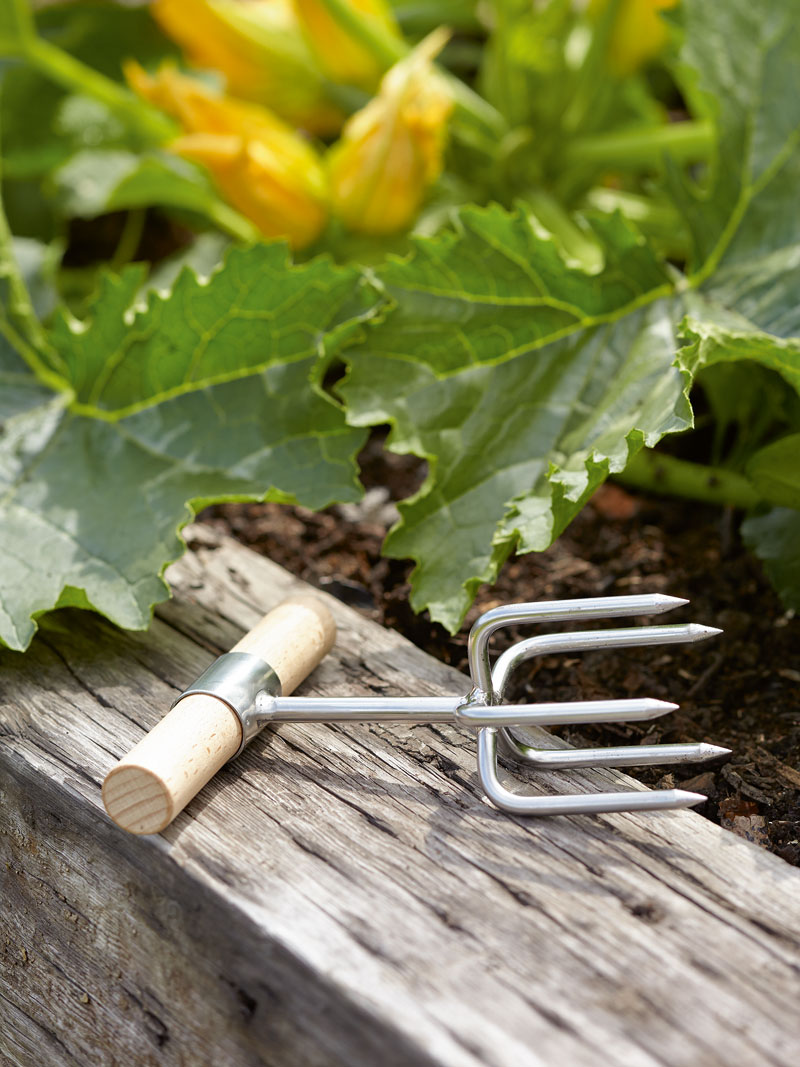 Produktbild zu Gartenkralle mit Holzgriff