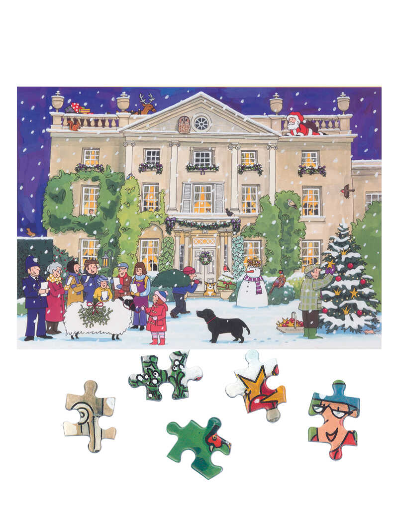 Alternatives Bild 1 zu Weihnachts-Puzzle Highgrove House at Christmas