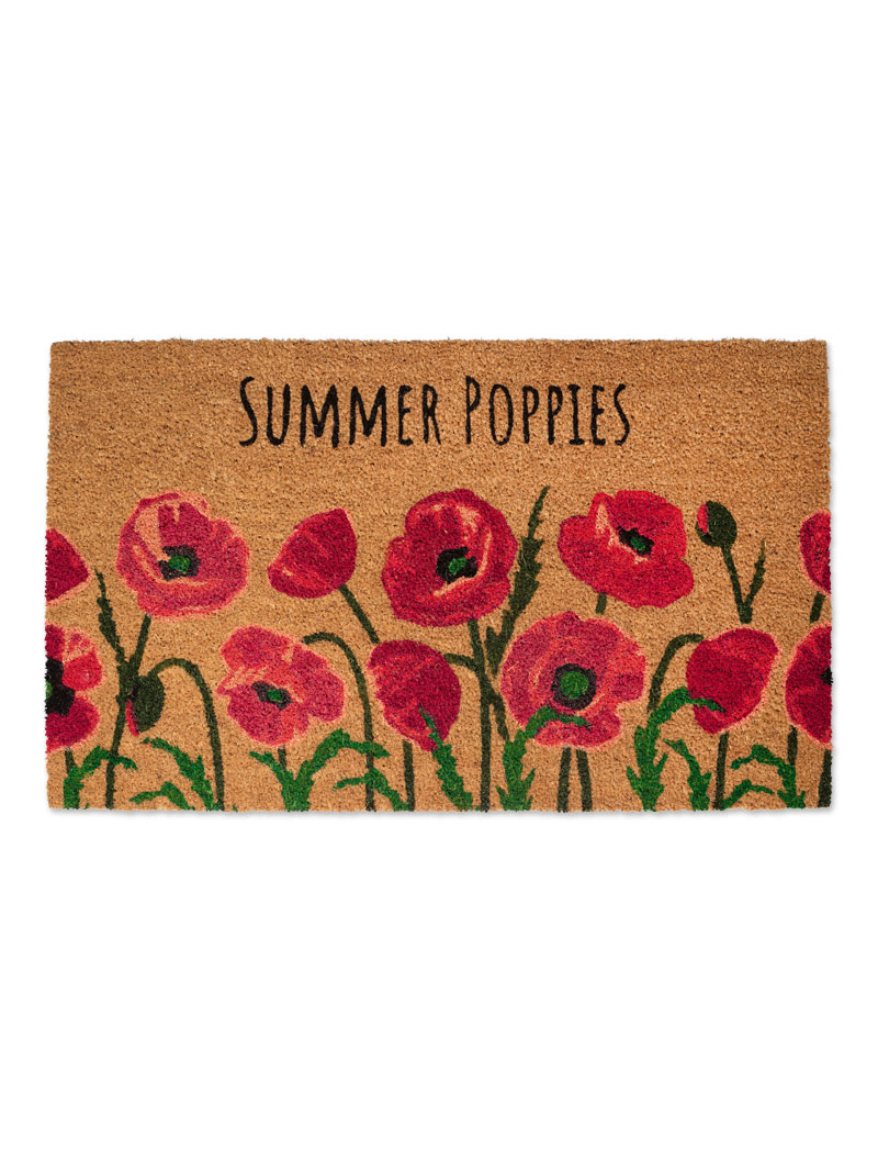 Produktbild zu Fu�matte mit Mohnblumen