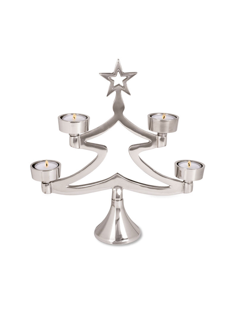 Produktbild zu Teelichthalter Weihnachtsbaum