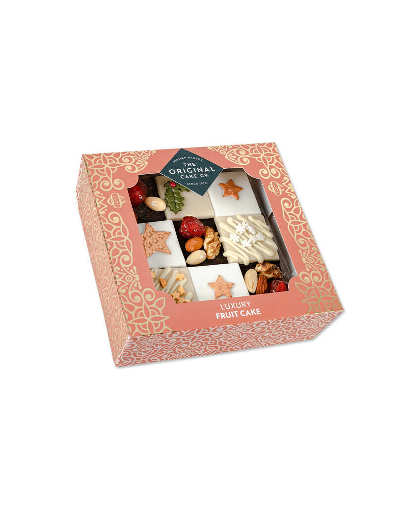 Produktbild zu Neun Stcke Weihnachtskuchen mit Zuckerguss