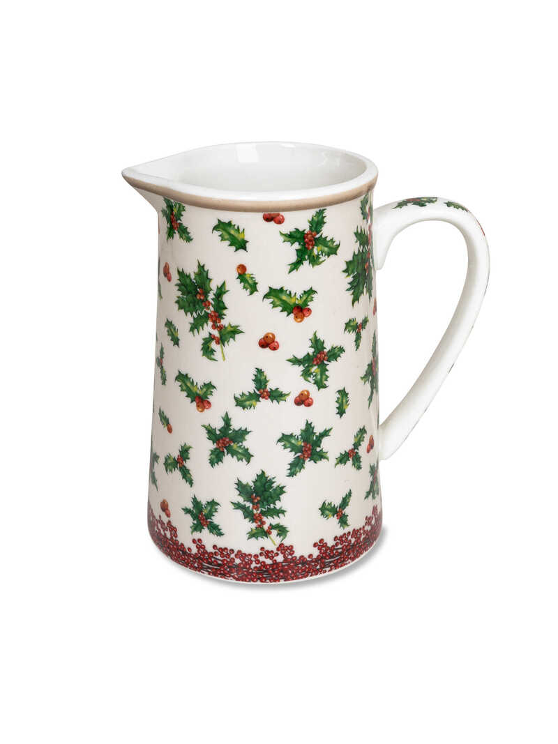 Produktbild zu Porzellankrug mit weihnachtlichem Dekor
