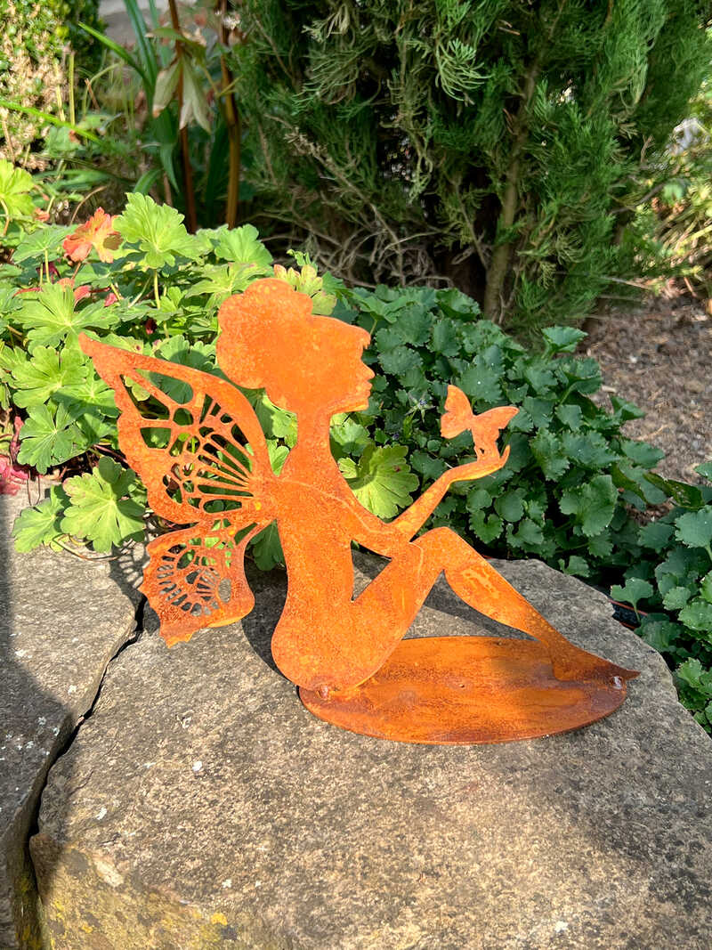 Produktbild zu Elfe Metallfigur Edelrostoptik
