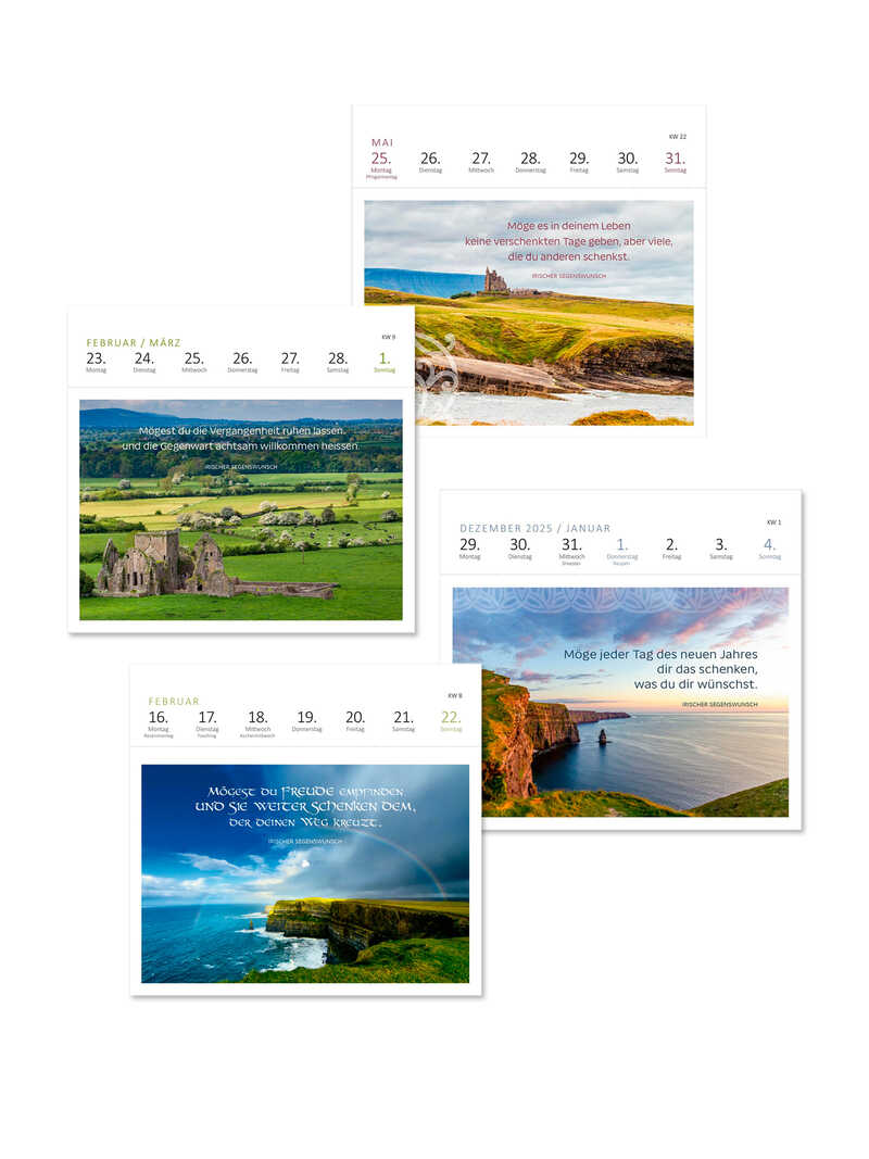 Alternatives Bild 1 zu Wochenkalender Irische Segenswnsche 2026