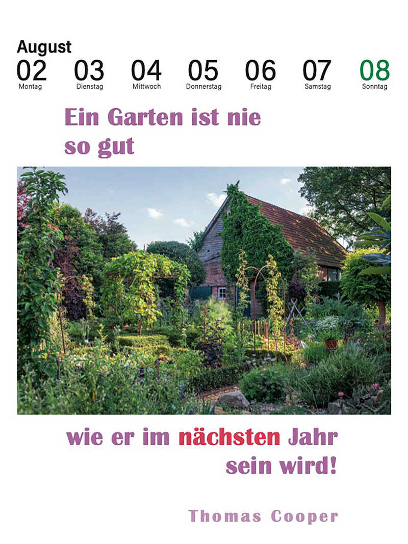 Alternatives Bild 1 zu Literarischer Gartenkalender 2027