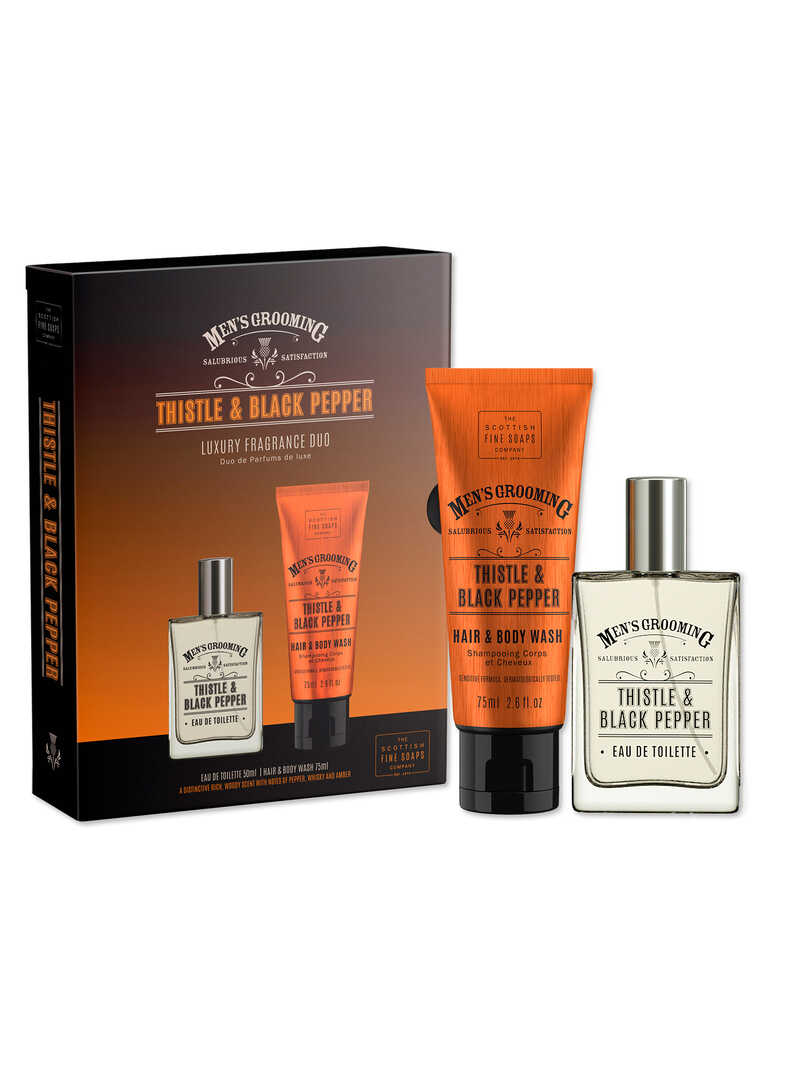 Produktbild zu Geschenkset Men's Grroming Thistle & Black Pepper