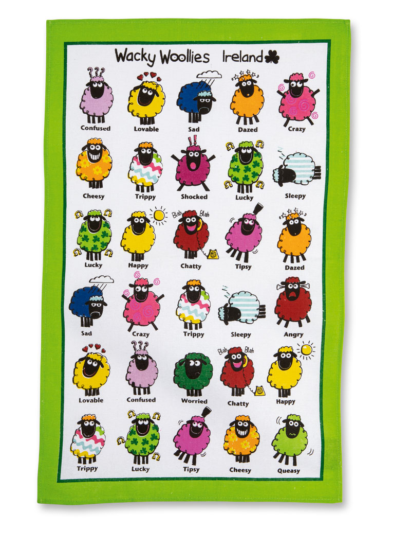 Produktbild zu Geschirrtuch Wacky Woollies mit Schafen