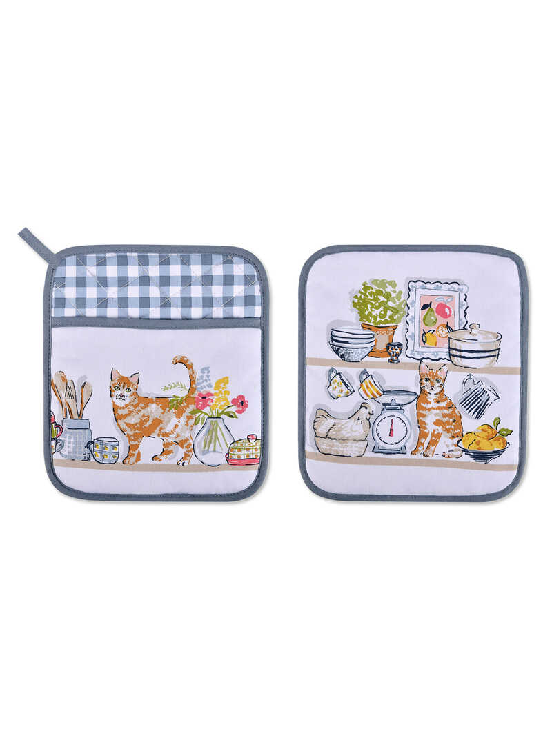 Produktbild zu Topflappen Pantry Cats 2er-Set