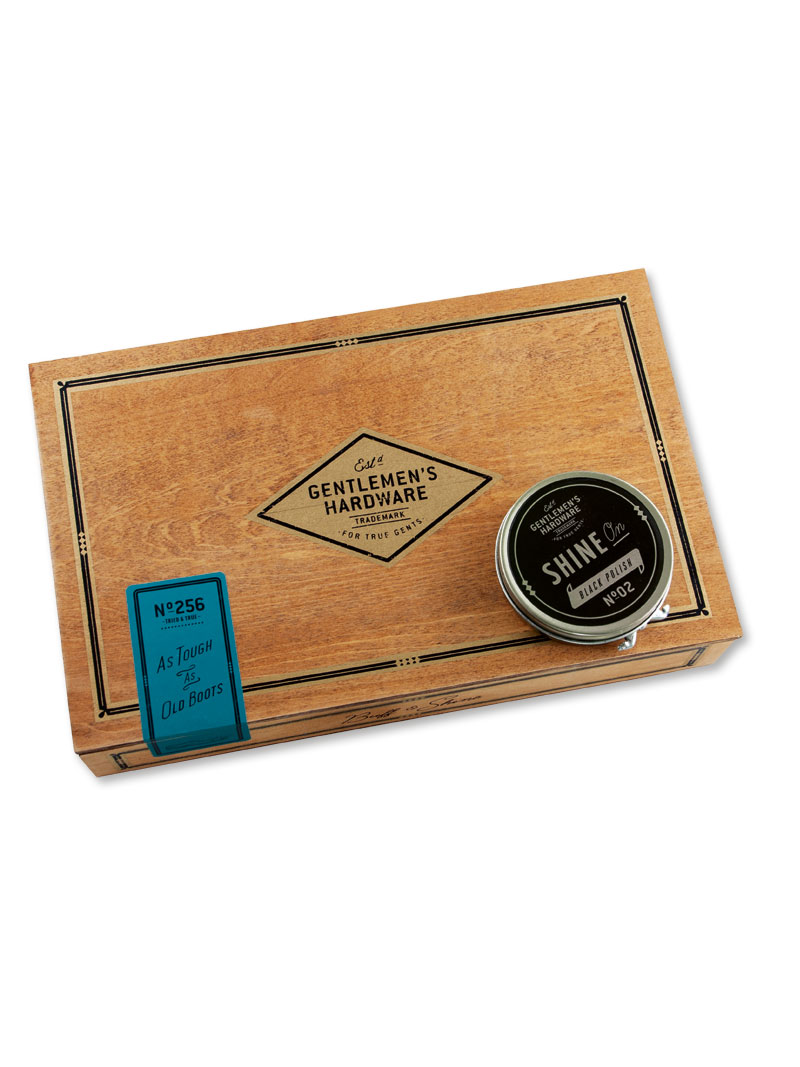 Alternatives Bild 1 zu Schuhpflege-Box mit Schuhcreme und B�rsten