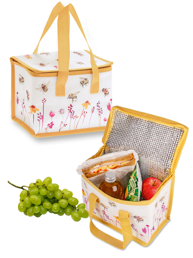 Produktbild zu Kleine K�hltasche mit Bienen und Blumen