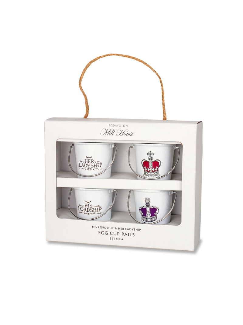 4er-Set Eierbecher 'Royal Pails' - Küchenaccessoires ...