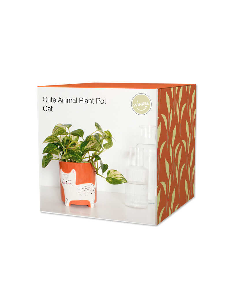 Alternatives Bild 1 zu Blumentopf Katze aus Keramik