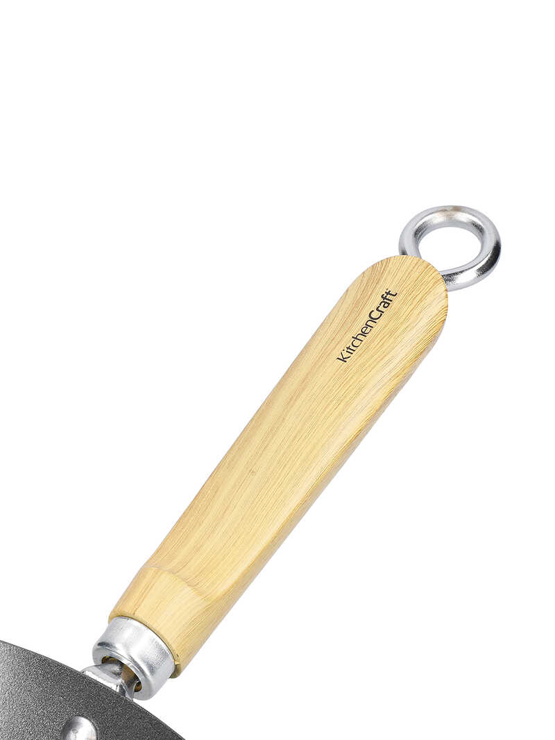 Alternatives Bild 4 zu Wok-Pfanne aus Carbonstahl Durchmesser 30 cm