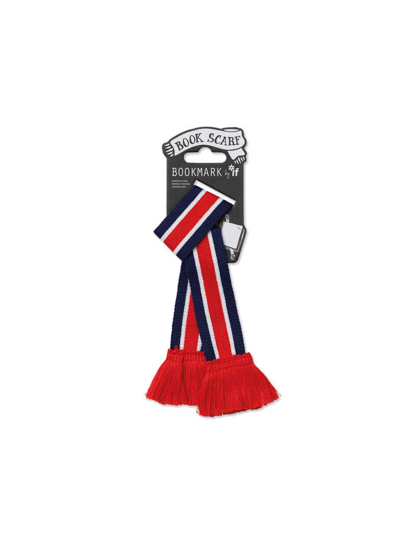 Produktbild zu Lesezeichen Book Scarf in Red White & Blue