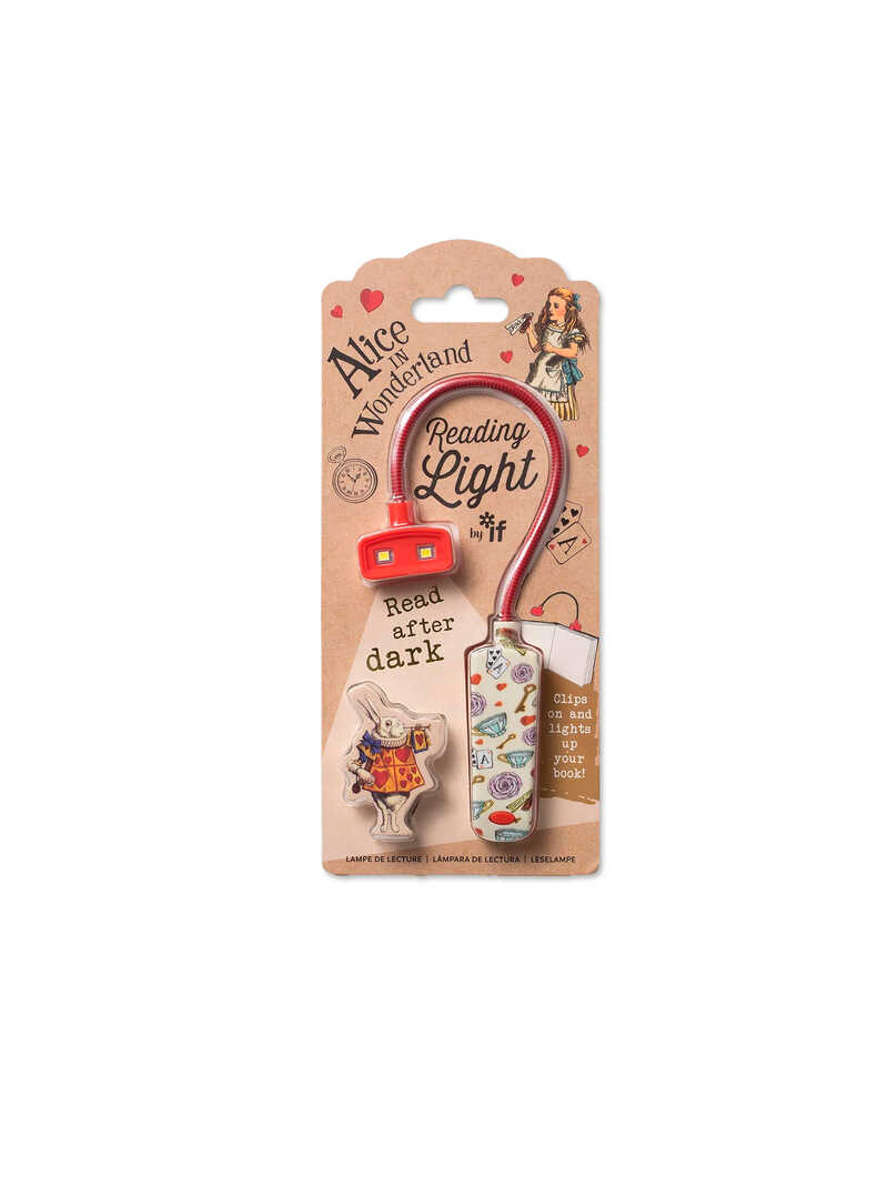 Produktbild zu Rote Leselampe Alice in Wonderland