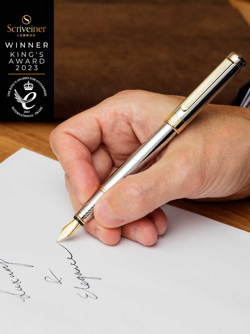 Alternatives Bild 1 zu Luxus-Fllfederhalter aus Messing mit Silber-Chrom-Finish